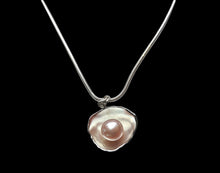 Load image into Gallery viewer, Large Pink Pearl Splat Pendant
