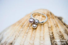 Load image into Gallery viewer, Sterling silver pearl ring
